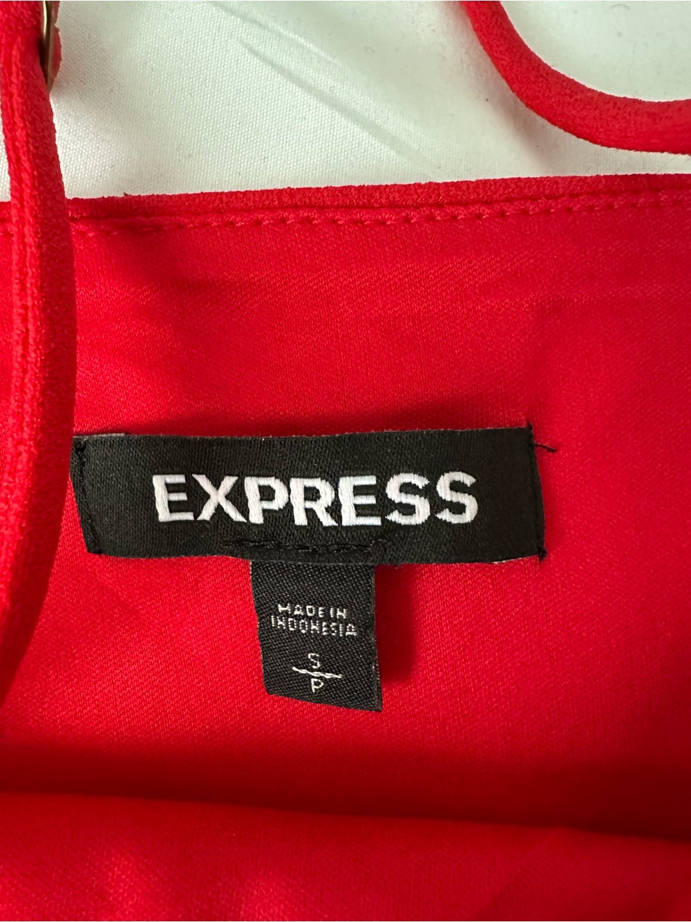 Express Red Spaghetti-Strap Mini Dress - Picture 2 of 3